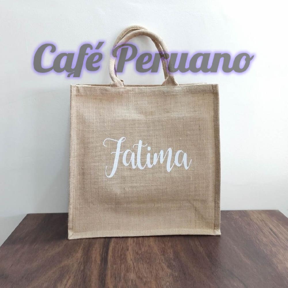 Bolso de yute de personalizable