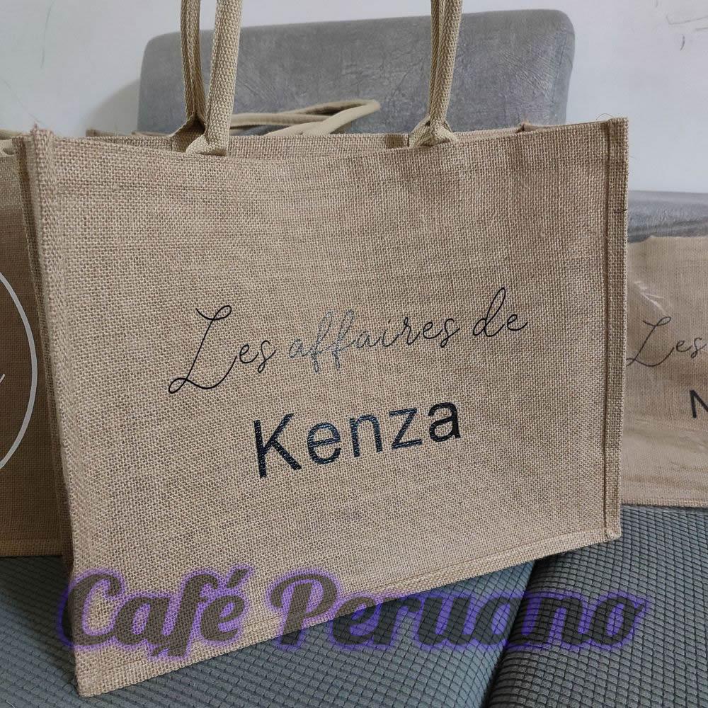 Bolso de yute de personalizable