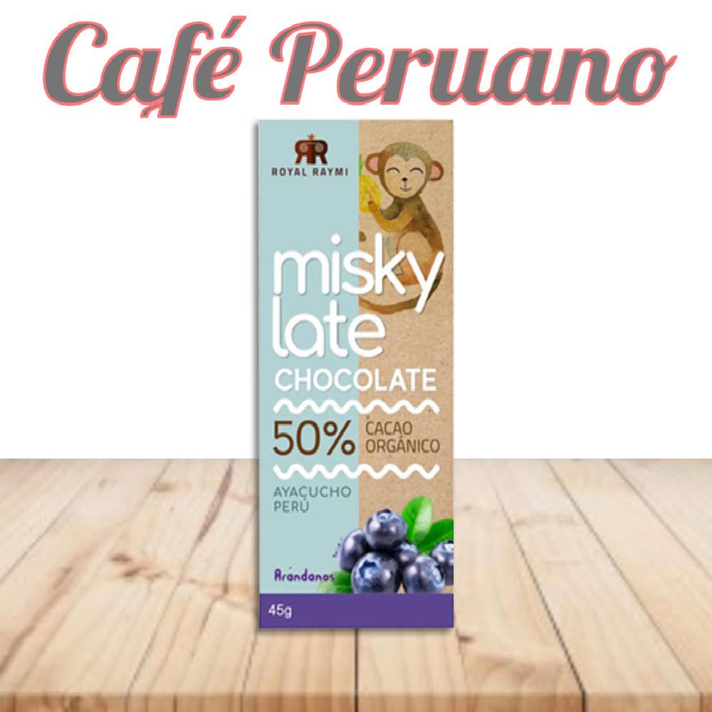 CHOCOLATE CON LECHE AL 50 POR CIENTO DE CACAO CON ARANDANOS