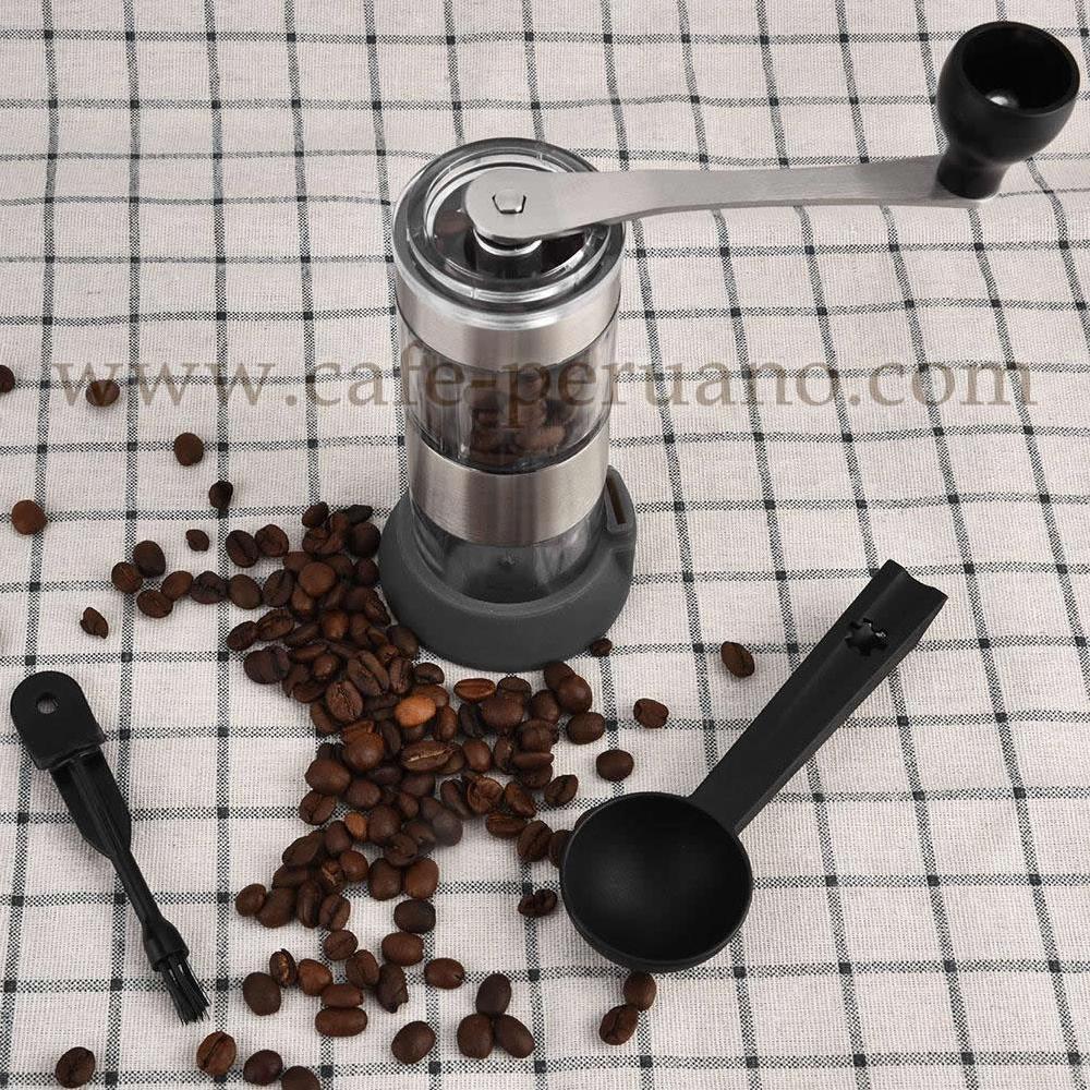 Molinillo de café de mano de acero inoxidable