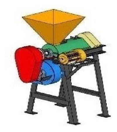 Planos para Elaborar Trilladora morteadora De Cafe Pergamino